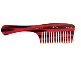 Vega Tortoise Shell Shampoo Comb Flat (Brown) (Ship from India)