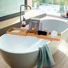 Utoplike Bamboo Bathtub Caddy Tray Bath Tray for Tub, Adjustable