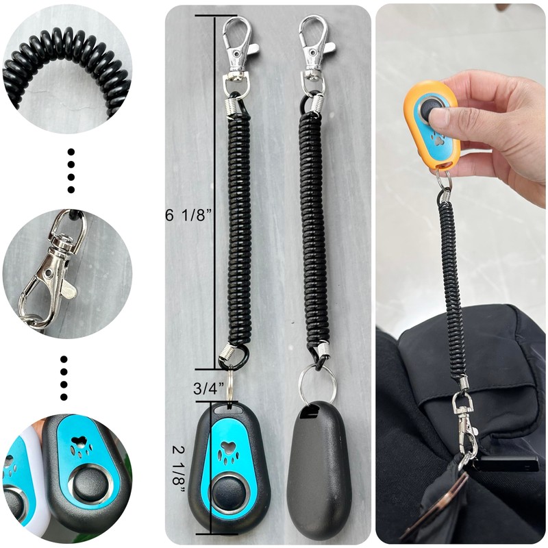 HoAoOo Pet Clicker for Dogs/Cats/Horses/Birds or Other Animals - Clickers