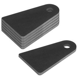 Fanmao 6 Pcs Heavy Duty Weld on Tabs, 4-1/4" Height, 2-3/4" Wide, 1/2" Hole, Flat Bottom Shock Tabs, 7/32" Thick