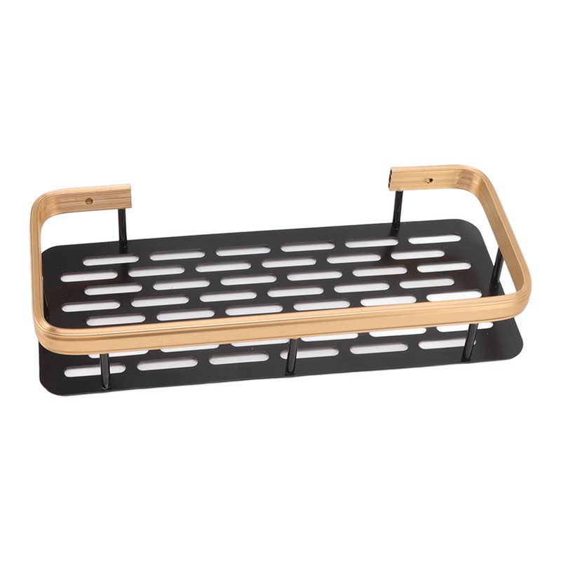Shower Storage Rack 3 Layers Punch Free Rectangle Aluminum Shower