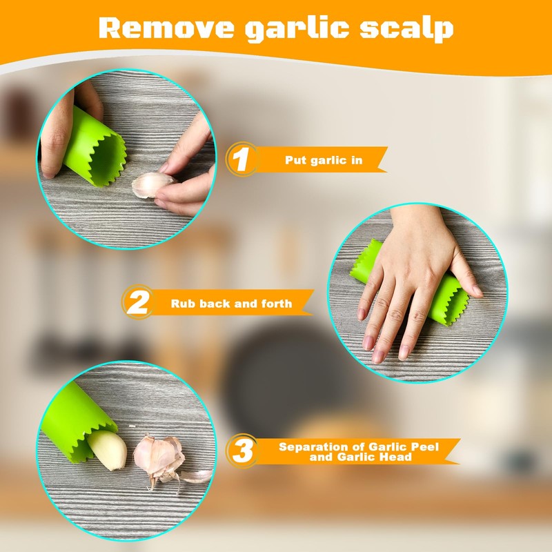 Garlic Press Rocker Heavy Duty Stainless Steel Garlic Mincer Garlic