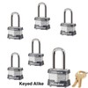 Master Lock - (6) Keyed Alike Locks w/ 12 Keys,