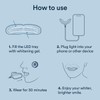 Auraglow Teeth Whitening Kit, Wired LED Accelerator Light, 35% Carbamide