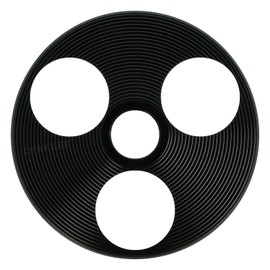 THAKKER SP45A-01BK - Single Puck | 45 rpm Adapter for 7 Inch Records | Aluminium | Black