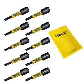 10 x SabreCut SCRH232_10 32mm H2 Hex Magnetic Impact Screwdriver Driver Bits Set Single Ended Heavy Duty Compatible with Dewalt Milwaukee Bosch Makita and Others