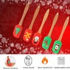 Christmas Spatula Set, 5 Pcs Kitchen Christmas Silicone Spatula Set