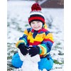 3 Pairs Kids Fleece Gloves Winter Warm Gloves Full Fingers