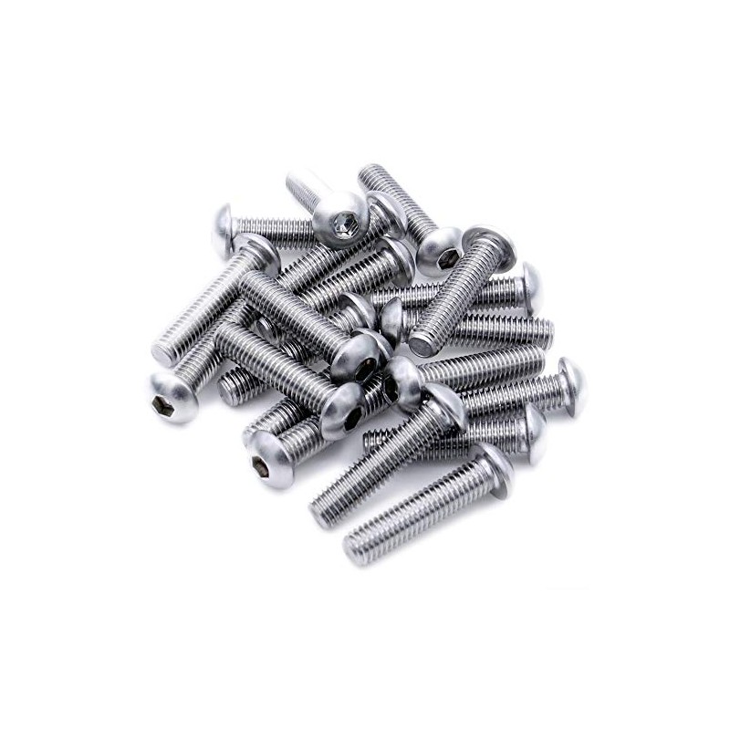 M4 (4mm x 35mm) Hex Socket Button Machine Screw (Bolt)