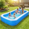 30518356cm Alberca Inflable Grandes Piscinas Rectangular Azul Ununmx
