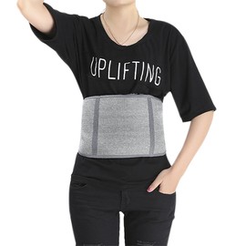 Unisex Winter Thicken Thermal Cashmere Waist Warmer Lumbar Support Belt Cozy Warm Abdominal Protector Stomach Body Wrap Band Back Brace Kidney Binder Grey