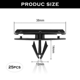 25PCS Car Fender Clips,Replaces OEM#68039280-AA Car Clips Fasteners Compatible with Jeep Wrangler JK Unlimited JK Ram,Ideal Fender Flare Clips for Fastening Car Accessories