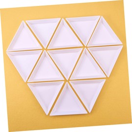 TEHAUX 2sets Professional Jewelry Tool Set Triangle Trays Tweezers Scoop for Bead Making 22pcs*2