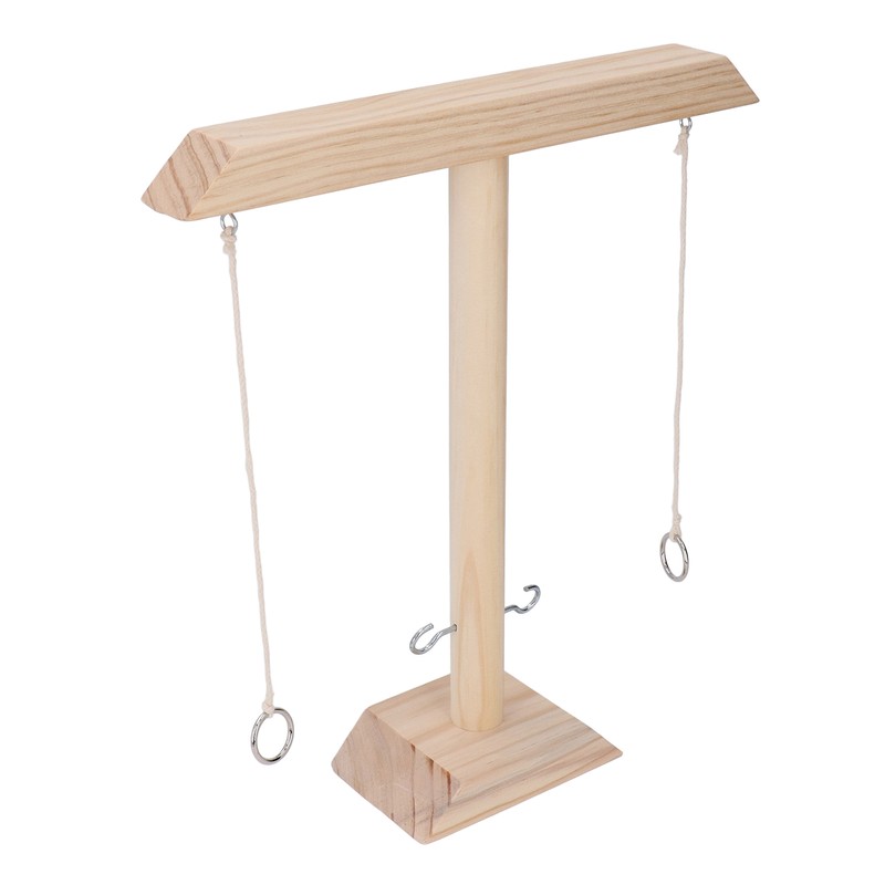 Hook and Ring Game Beautiful Wooden Interactive Desktop Toss Game