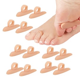 XYTAHDM 6 Pairs of Hammer Toe Pads Correctors, Hammer Toe Cushions, Hammer Toe Pad Correctors, Wavy Corrector, Hallux Valgus Cushion, for Men and Women