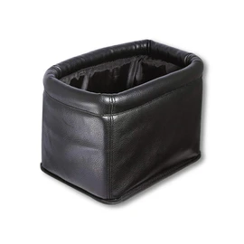 Leather Car Trash Can, Luxury Leakproof Car Organizer, Black | 1.5 Gallon Garbage bag, Waterproof Auto Trash Bin, Fits Sedans, Trucks & SUVs, Premium Interior Storage Accessory
