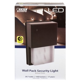 LED Wall Light Fixture, Bronze Finish Aluminum Housing, 20.7-Watt, 10-In.