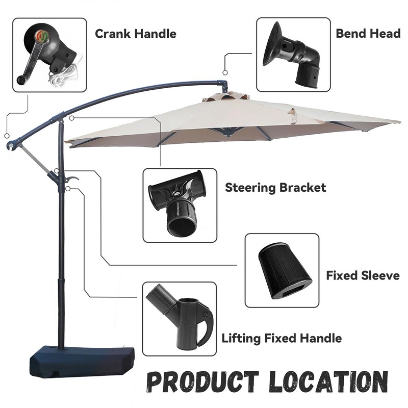 LDZBUOM Outdoor Patio Umbrella Parts Replacement,Outdoor Courtyards Patio Umbrella Accessories