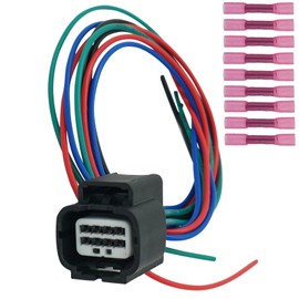 Micarun 8 Wires Front Headlamp Headlight Connector Wiring Harness Pigtail Plug for 2017-2022 Honda CR-V 2018-2022 Accord Replaced OE 7283-2764