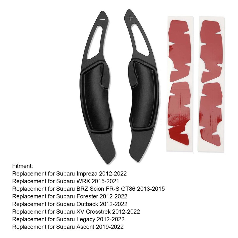 Aramox 1 Pair Aluminum Alloy Paddle Shifter Extension Steering Wheel