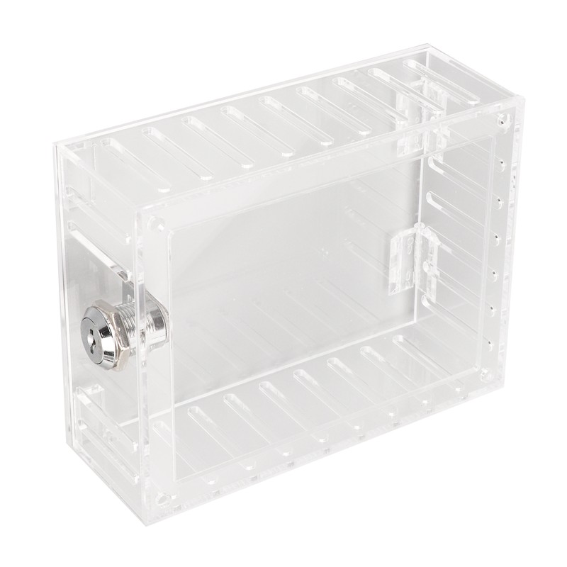 Thermostat Lock Box Transparent Acrylic Universal Clear Cover with 2