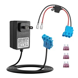 12V Battery Charger for Peg Perego 12 Volt Battery, Wire Harness Connector Compatible with Peg Perego Battery, Designed for John Deere Ground Force Tractor, John Deere Gator XUV Powered Ride On Cars