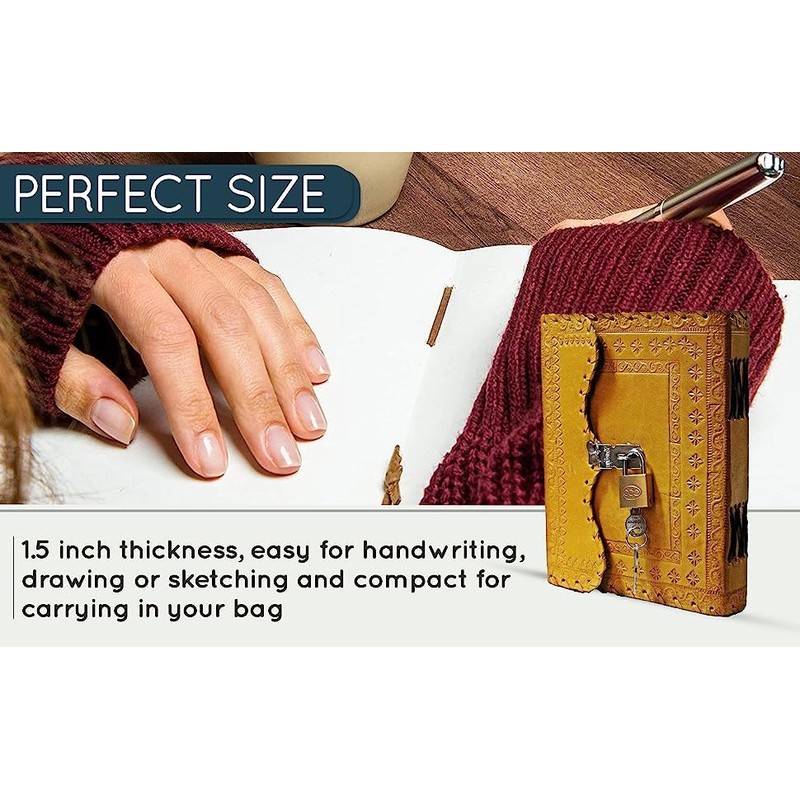 TUZECH Leather Journal for Men and Women Diary to Write