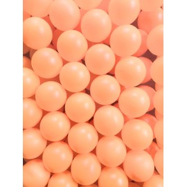 ASPALAND Table Tennis Balls, Ping Pong Balls, For Leisure, Practice, Plain, No Logo, 25, 50, 100 Pieces Set (Orange, 100 Pieces)