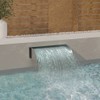 YLIEHS Enhance Outdoor Spaces with Stainless Steel Waterfall, Relaxing Water