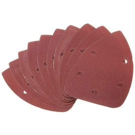 40pcs Mouse Detail Sander Sandpaper Pads Sheets 180 Grits 5 Holes Sanding Paper Hook and Loop