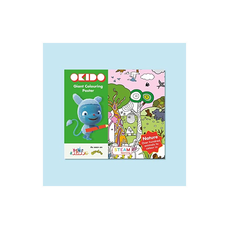 OKIDO: Nature GIANT Colouring Poster | 100x70cm Poster | Colouring