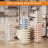 lukar Pillow Storage Rack, Rolling Throw Pillow Display Rack, Ajustable