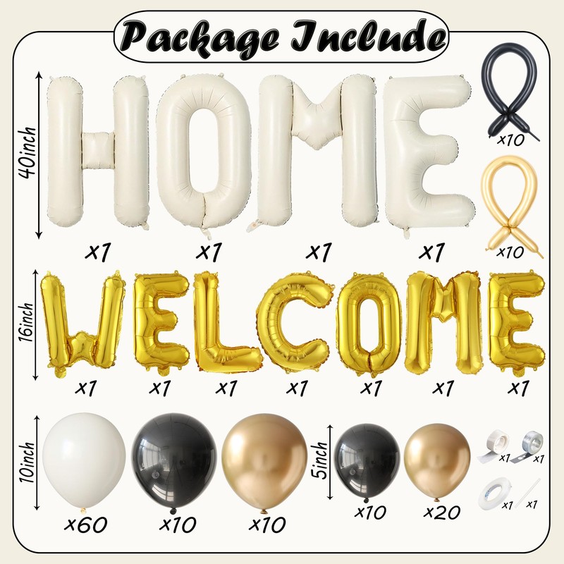 Nyvrexo 145Pcs Housewarming Party Decorations