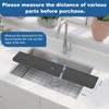 33 inch Sink Splash Guard Mat Faucet Drying Silicone Handle