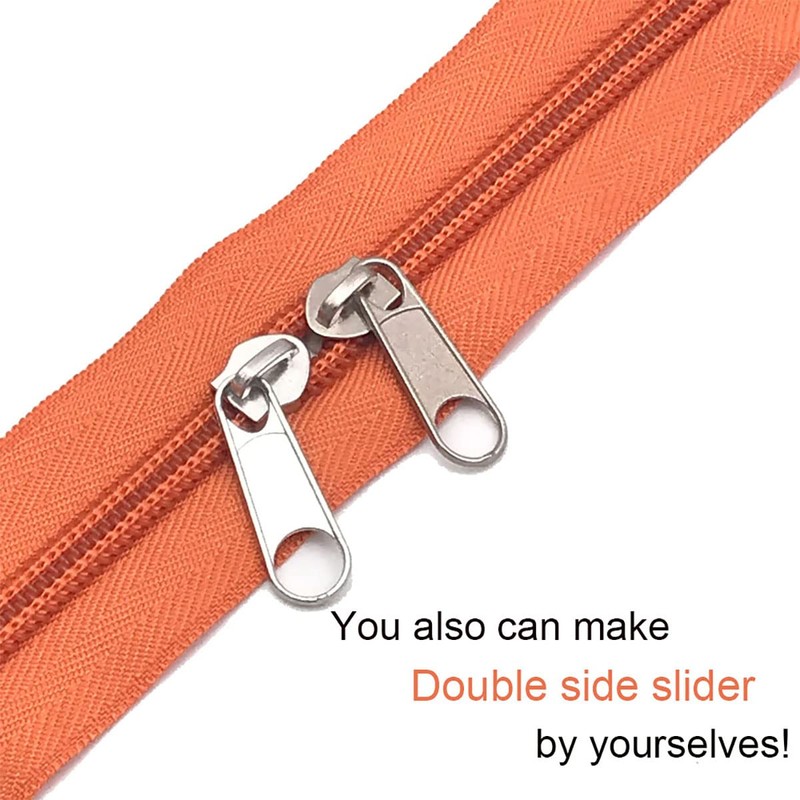 ECYC Ltd 50 Pieces #5 Zipper Sliders for Nylon Coil