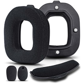 A40 TR Earpads - Replacement Ear Cushions Compatible with Astro A40 tr Headset I A40 TR Mod Kit/A40 Accessories/Headband/Microphone Foam (Soft Velour)