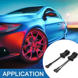 A ABSOPRO Car Horn Wiring Harness Wired Speaker Adapter Connector for Shelf Plastic (Set of 2)