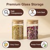 2 Pack 8.45 oz Airtight Glass Jars with Cork Lids,
