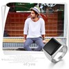 JewelryWe Men's Simple Signet Ring with Square Black Stone Polished