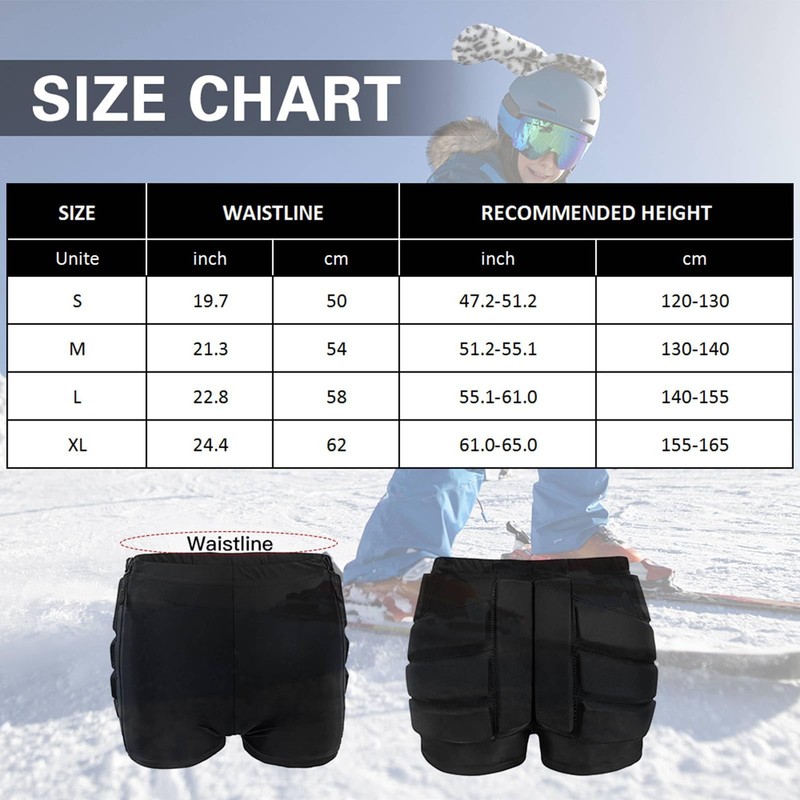 Crash Shorts for Adults, Ice and Roller Skating Figure Skating