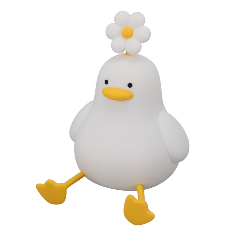 Cute Duck Night Light Silicone Night Lamp 1200mAh Rechargeable Animal