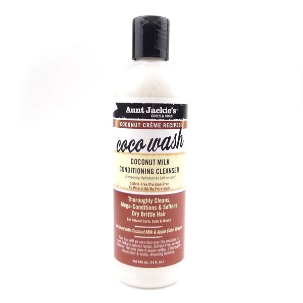 Aunt Jackie's COCONUT MILK CONDITING CLEANSER COCO WASH 12oz