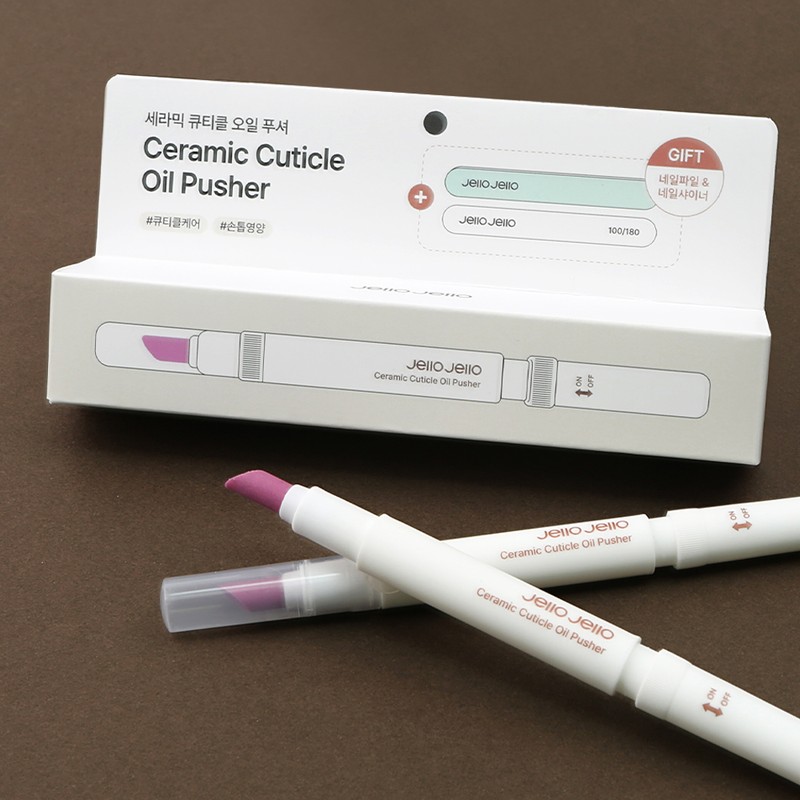 Jello Jello Ceramic Cuticle Oil Pusher 3ml / 젤로젤로 세라믹