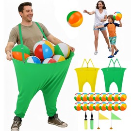 Granny Pants Yard Game Set 22-PCS Yellow & Green Team (31.5" W x 39.4" H)