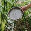TOMSHOO Titanium Round Camping Plate Outdoor Ultralight Portable Tableware Cookware