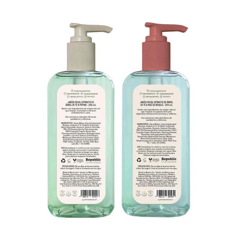 Yuya - 2 pack jabón limpiador facial