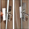 6 Pack Magnetic Lockdown Strips for Iron Door Frames High-Density