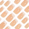 BABALAL Press On Nails Medium - White French Tip Nails,