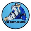 Grappling Patch (3.5") Eat Sleep Brazilian Jiu Jitsu Embroidered Patch