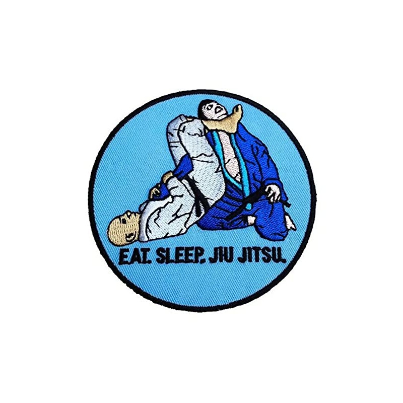 Grappling Patch (3.5") Eat Sleep Brazilian Jiu Jitsu Embroidered Patch